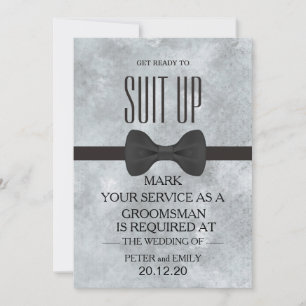Invitación Su servicio como Groomsman