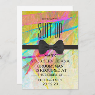 Invitación Su servicio como Groomsman