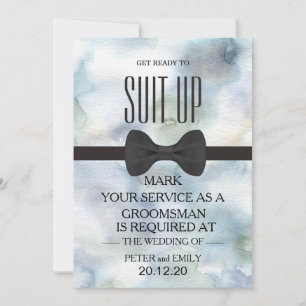 Invitación Su servicio como Groomsman