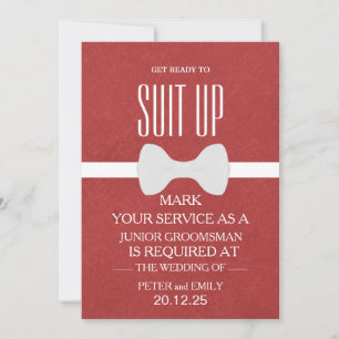 Invitación Su servicio como Groomsman