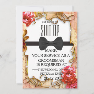 Invitación Su servicio como Groomsman
