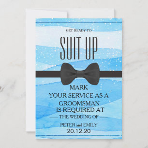 Invitación Su servicio como Groomsman