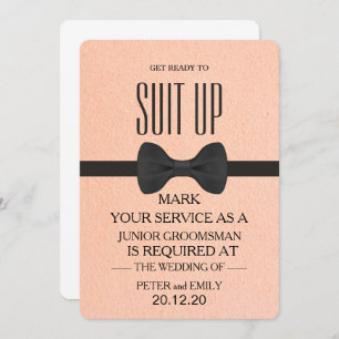 Invitación Su servicio como Groomsman