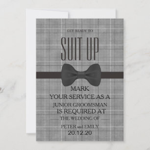 Invitación Su servicio como Groomsman