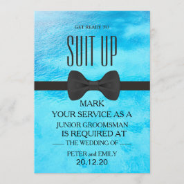 Invitación Su servicio como Groomsman