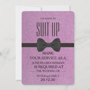 Invitación Su servicio como Groomsman