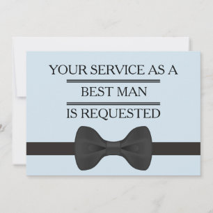 Invitación Su servicio como mejor petición de Groomsman