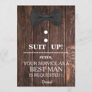 Invitación Su servicio como mejor petición del hombre
