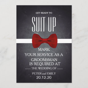 Invitación Su servicio como padrino de boda