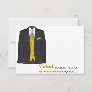 Invitación Su Servicio Como Padrino Requerido Personalizado