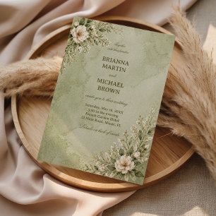 Invitación Suave Floral Salvia