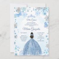 Suave Mariposa Azul y Dulce Temporada De Invierno