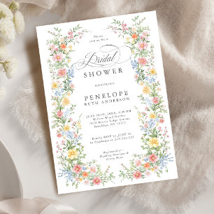 Invitación Suave Pastel Ornate Spring Garden Bridal Shower