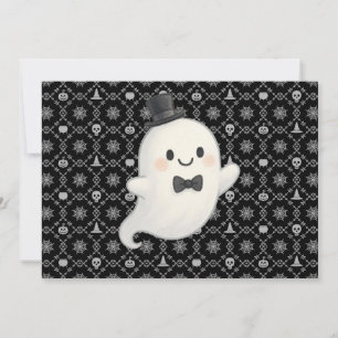 Invitación Suave personalizado fantasma Halloween
