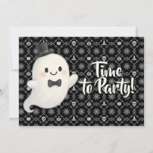 Invitación Suave personalizado fantasma Halloween