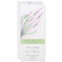 Suave vida morada Lilies Guardar la fecha