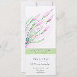 Invitación Suave vida morada Lilies Guardar la fecha