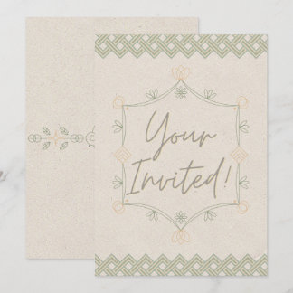 Invitación Suave y Caprichosa