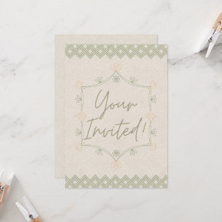 Invitación Suave y Caprichosa
