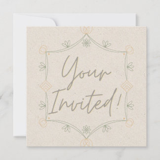 Invitación Suave y Caprichosa