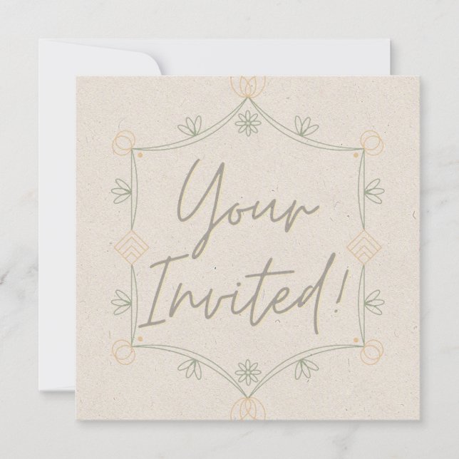 Invitación Suave y Caprichosa (Anverso)
