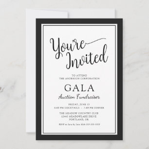 Invitación Subasta de Gala de Negocios Corporativos