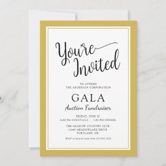 Invitación Subasta de Gala de Negocios Corporativos