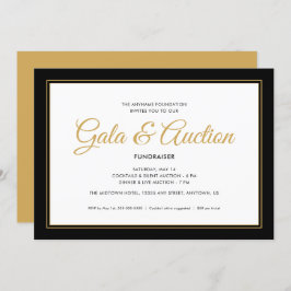 Invitación Subasta y recaudación de fondos de Gala Negra y Or