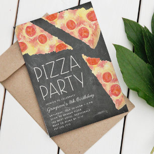 Invitación Subdivisión de acuarela   Cumpleaños de los Fiesta