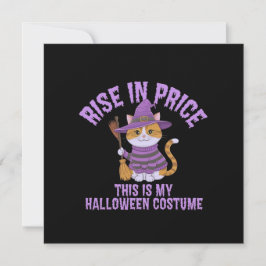 Invitación ¡Sube en precio, este es mi disfraz de Halloween!