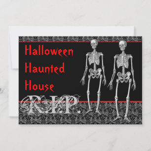 Invitación Subida de la casa encantada de Halloween de los