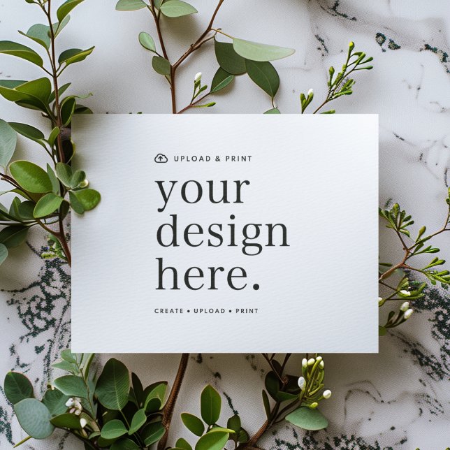 Invitación Subir su diseño 5" x 7" (Versatile invitation for business, events, weddings, special occasions & more!)