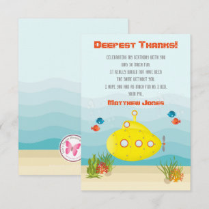 Invitación Submarino Amarillo Mar Profundo