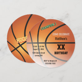 Invitación Subpresupuesto de baloncesto