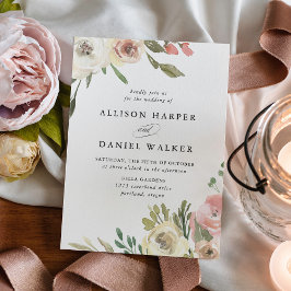 Invitación Subtle Blooms | Boda