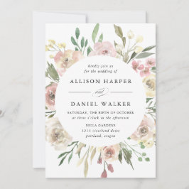 Invitación Subtle Blooms | Boda