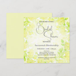 Invitación Subtle Pastel Floral Background Bridal Shower