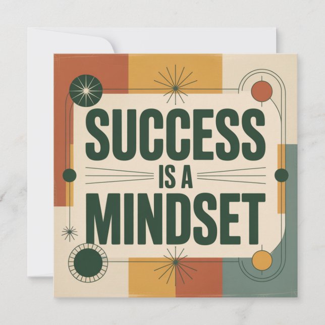Invitación Success Is A Mindset (Anverso)