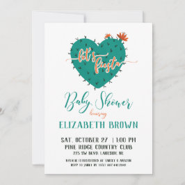 Invitación Succult Heart Fiesta Baby Shower