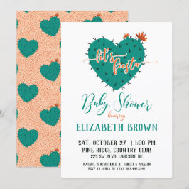 Invitación Succult Heart Fiesta Baby Shower