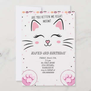 Invitación sucia 3er cumpleaños