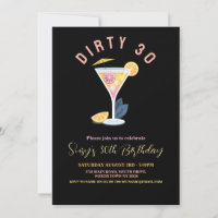 Sucias 30 mujeres cumpleaños 30 cócteles Martini