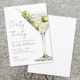 Invitación Sucio 30.º Fiesta de cumpleaños