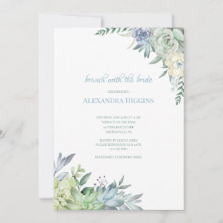 Invitación Suculentas