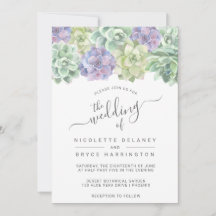 Suculento Boda púrpura verde botánico