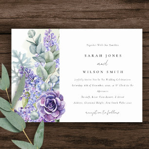 Invitación Suculento Eucalyptus Boda de Bunch Botánico