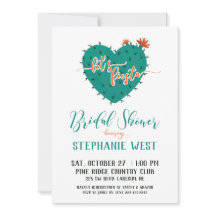 Suculento Heart Fiesta Bridal Shower