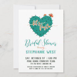 Invitación Suculento Heart Fiesta Bridal Shower