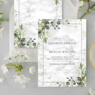 Invitación Suculento Inv Azul Eucalyptus Azul Luminoso