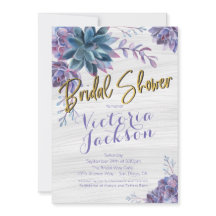 Suculento Relieve metalizado dorado acuarela ducha